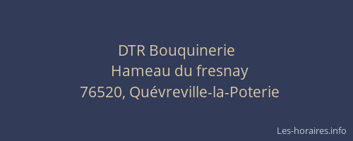 DTR Bouquinerie