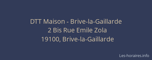 DTT Maison - Brive-la-Gaillarde