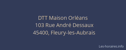 DTT Maison Orléans