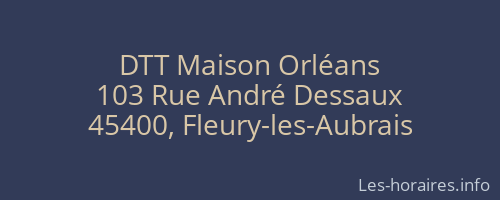 DTT Maison Orléans