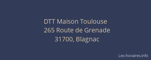 DTT Maison Toulouse