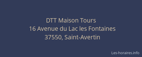 DTT Maison Tours