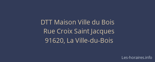 DTT Maison Ville du Bois