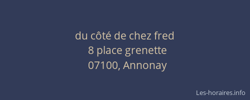 du côté de chez fred