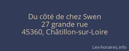Du côté de chez Swen