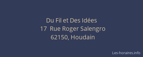 Du Fil et Des Id&eacute;es