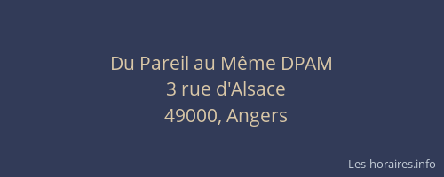 Du Pareil au Même DPAM