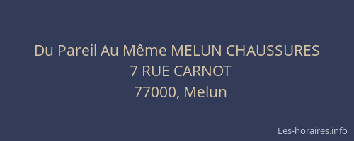 Du Pareil Au Même MELUN CHAUSSURES