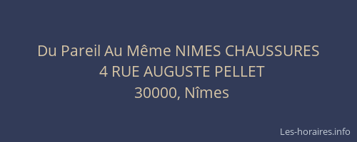 Du Pareil Au Même NIMES CHAUSSURES