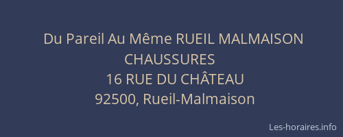 Du Pareil Au Même RUEIL MALMAISON CHAUSSURES