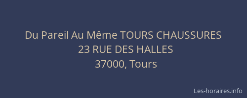 Du Pareil Au Même TOURS CHAUSSURES