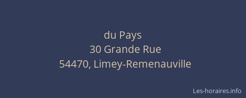 du Pays