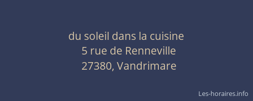 du soleil dans la cuisine