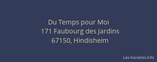 Du Temps pour Moi
