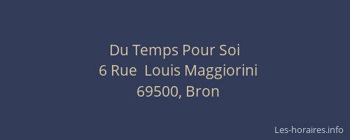 Du Temps Pour Soi