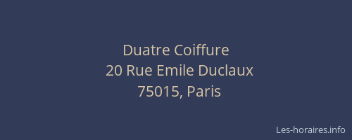 Duatre Coiffure