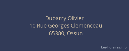 Dubarry Olivier