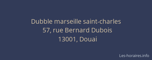 Dubble marseille saint-charles