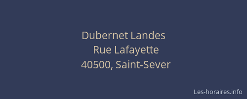 Dubernet Landes
