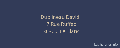 Dublineau David