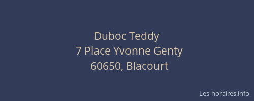 Duboc Teddy