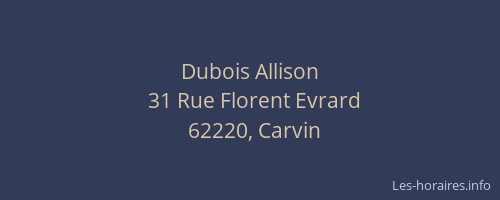 Dubois Allison