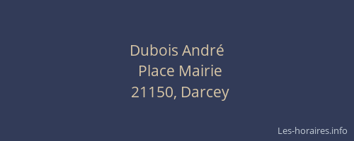 Dubois Andr&eacute;