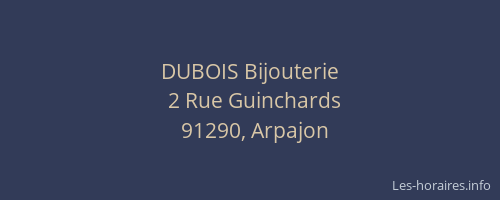 DUBOIS Bijouterie