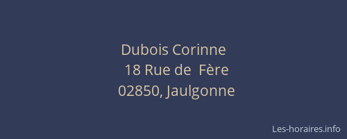 Dubois Corinne
