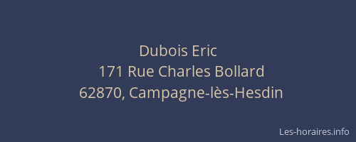 Dubois Eric