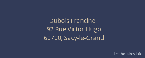 Dubois Francine