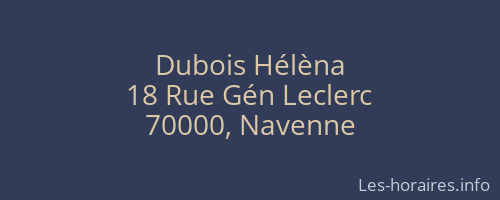 Dubois Hélèna