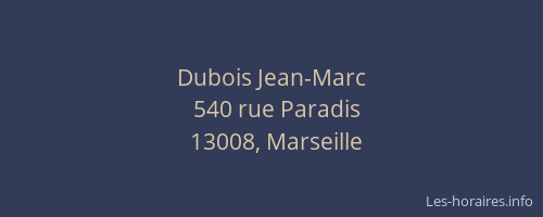 Dubois Jean-Marc