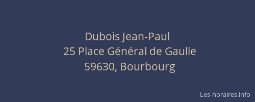 Dubois Jean-Paul
