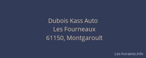 Dubois Kass Auto