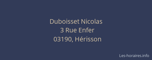 Duboisset Nicolas