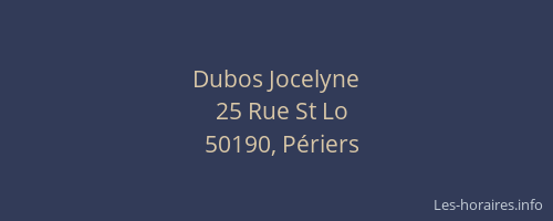 Dubos Jocelyne