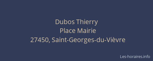 Dubos Thierry