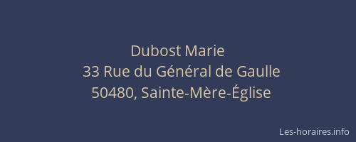 Dubost Marie
