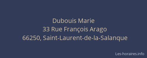 Dubouis Marie