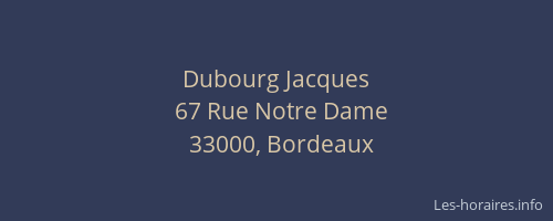 Dubourg Jacques