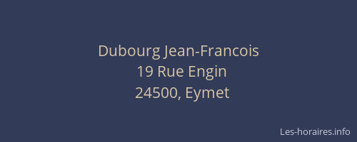 Dubourg Jean-Francois