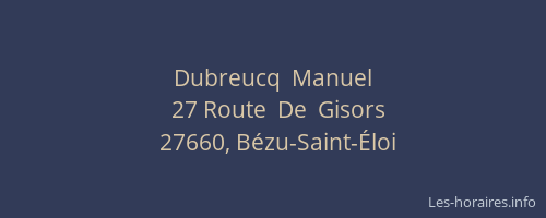 Dubreucq  Manuel