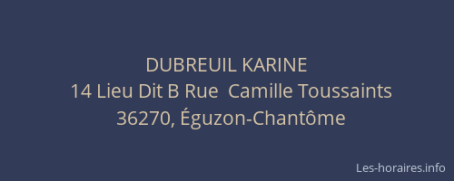 DUBREUIL KARINE