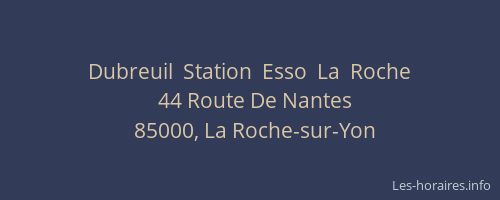 Dubreuil  Station  Esso  La  Roche