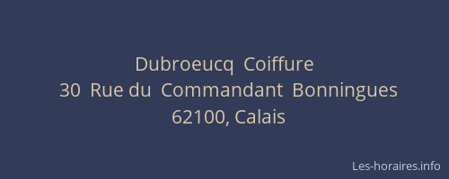 Dubroeucq  Coiffure