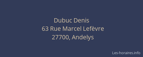 Dubuc Denis