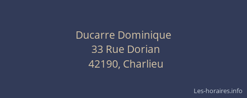 Ducarre Dominique