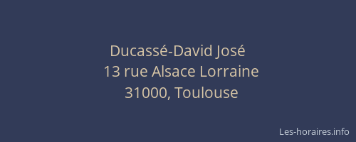 Ducassé-David José