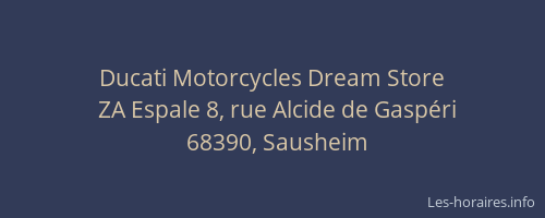 Ducati Motorcycles Dream Store